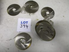 (Approx 16) 125mm x 27mm Bore Assorted HSS Slitting Saws (Unused)
