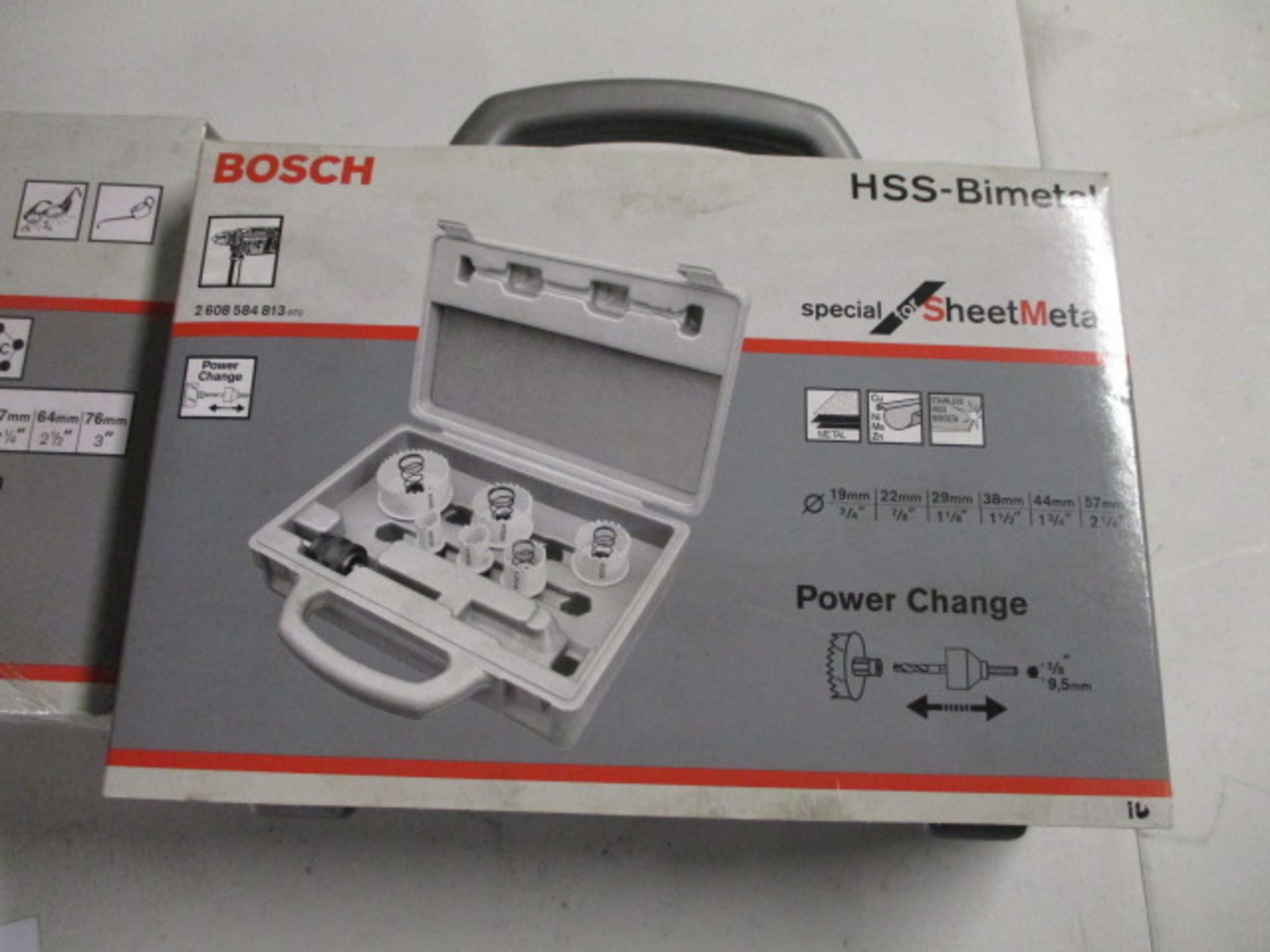 (2 Sets) Bosch Unused Power Charge HSS Bimetal Holesaws in Cases - Image 3 of 4