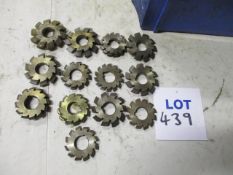 (15) Assorted HSS Various Gear Cutters (Unused)