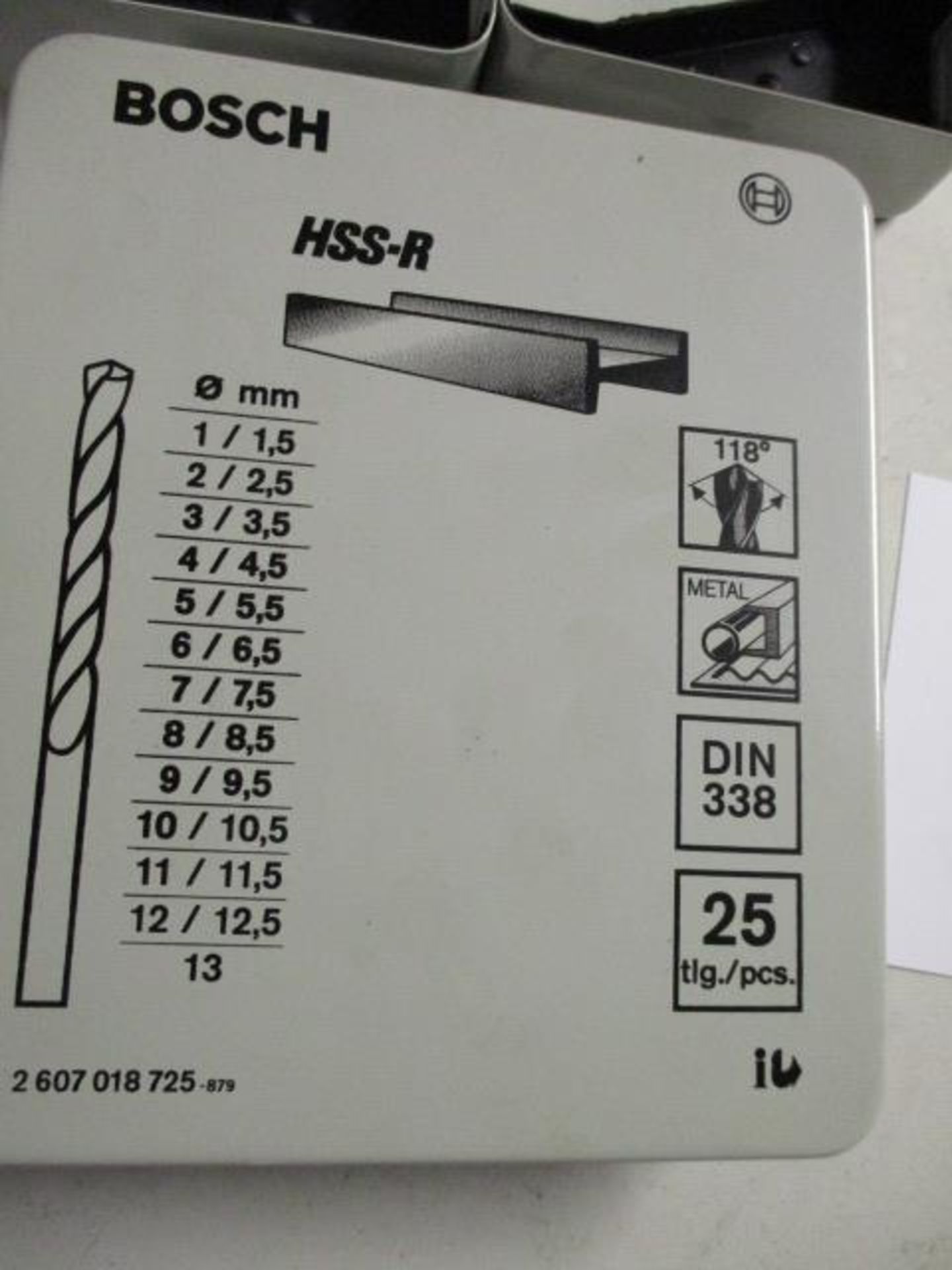 (3 Sets) Bosch Unused HSS-G Jobber Drills - Image 2 of 4