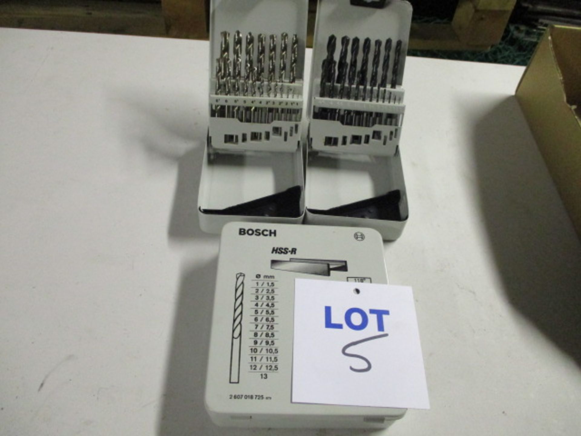 (3 Sets) Bosch Unused HSS-G Jobber Drills