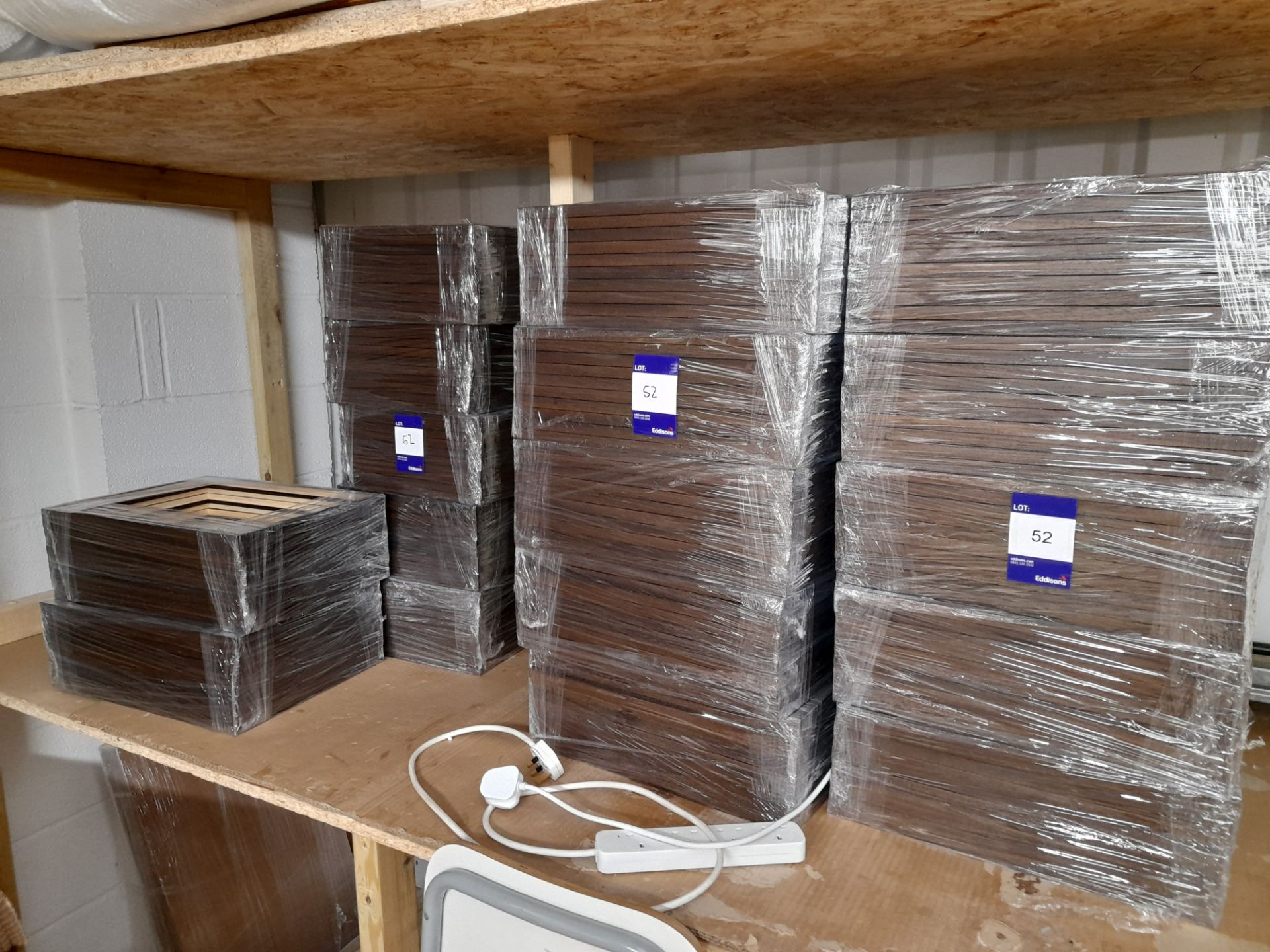 Approximately 150 wooden frames