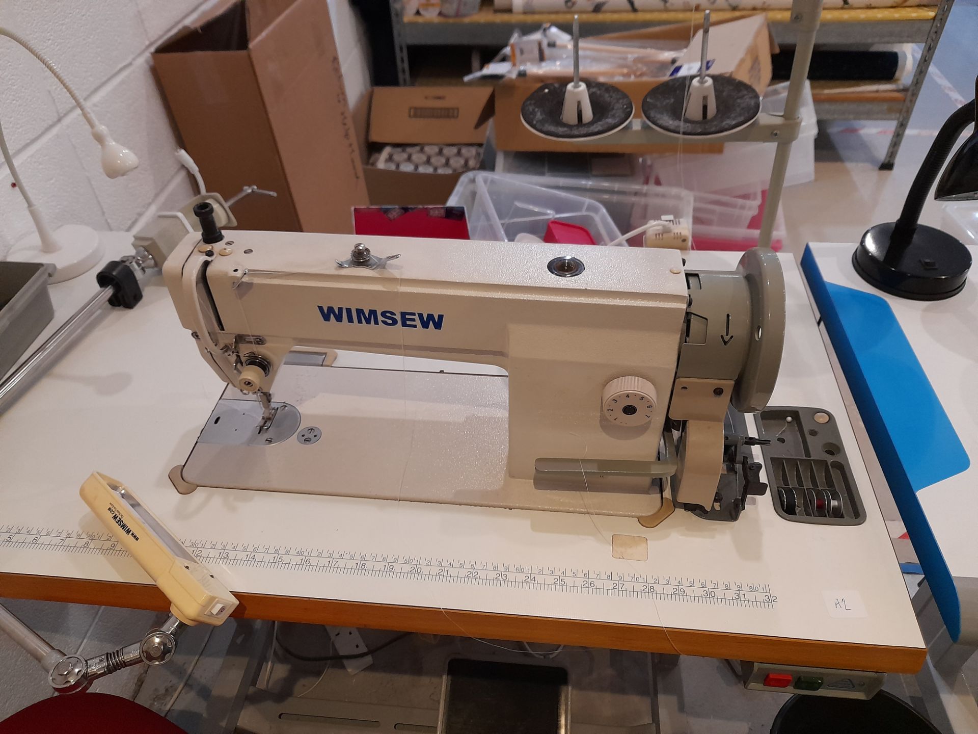 Wimsew W-111-LC single phase lockstitcher, with Industrial Sewing Machine power saving motor, - Image 3 of 7