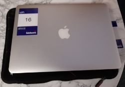 Apple MacBook Air 13”, Mid 2013, Model A1466, EMC 2632, Serial Number C02M2K71F5V7, with charger