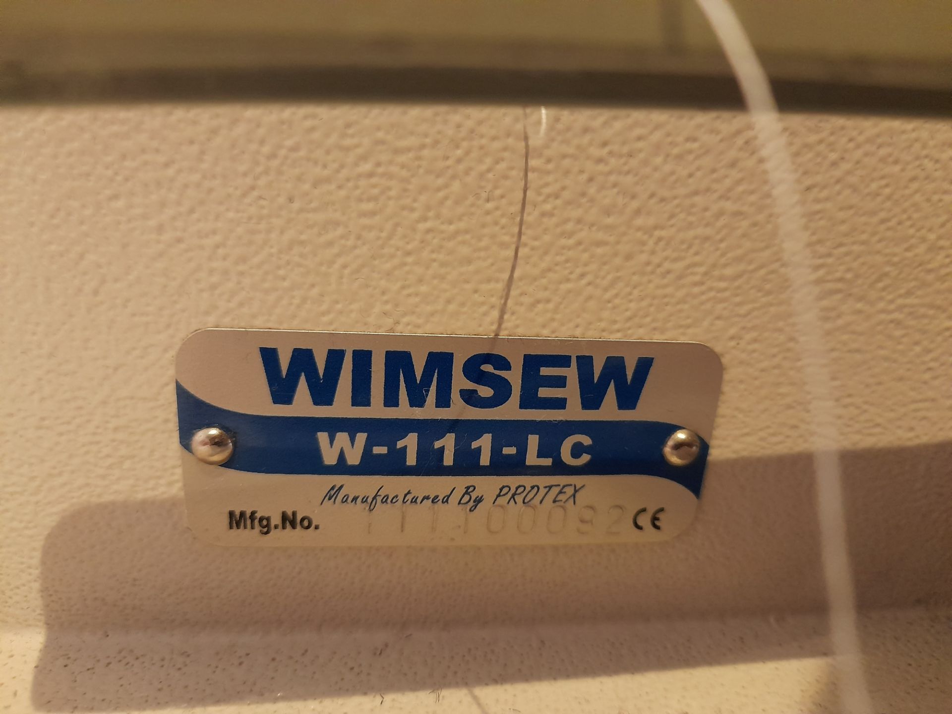 Wimsew W-111-LC single phase lockstitcher, with Industrial Sewing Machine power saving motor, - Image 4 of 7