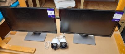 2 x Dell SE2417HGX monitors, and Z120 stereo speakers