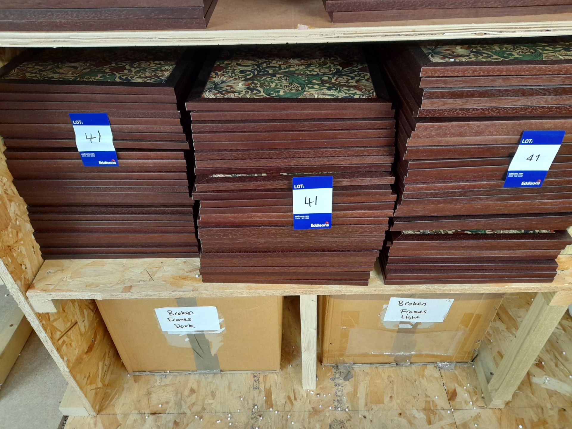 Approximately 150 x wooden frames