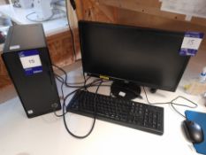 AOC E2270SWHN monitor and HP TPC-F123-MT desktop computer with Intel Core i3 10th Gen