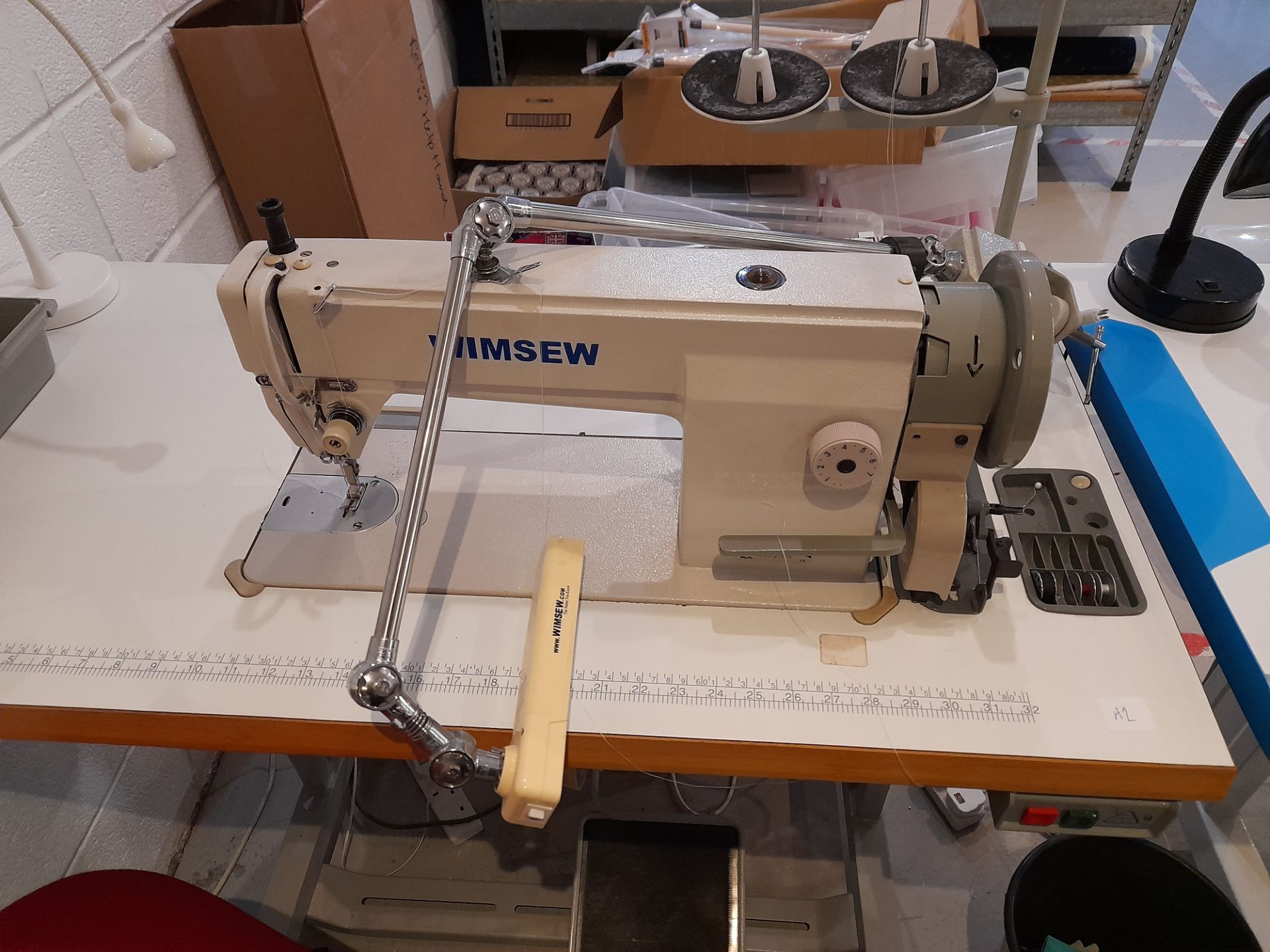 Wimsew W-111-LC single phase lockstitcher, with Industrial Sewing Machine power saving motor, - Image 2 of 7