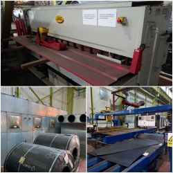 Online Auction of Surplus Equipment to include Steel Plate Grinder, Hydraulic Guillotine & Dust Extraction Plant