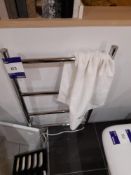 4 Stage wall mounted towel rail, to first floor sh