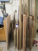 Qty of assorted size timber sheets