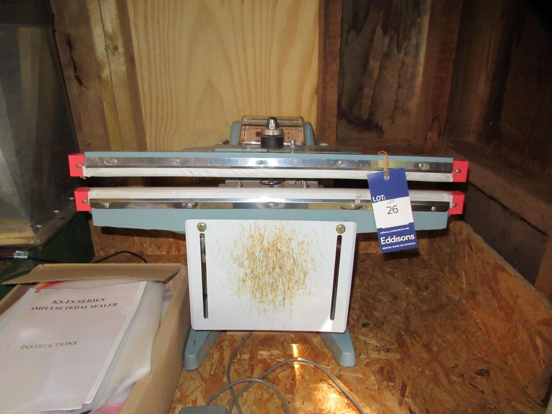 Pack sealer pedal operated 240V benchtop automatic impulse sealer, C/W qty of bags - Image 2 of 6