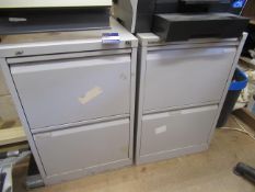 2x Bisley two drawer cabinets