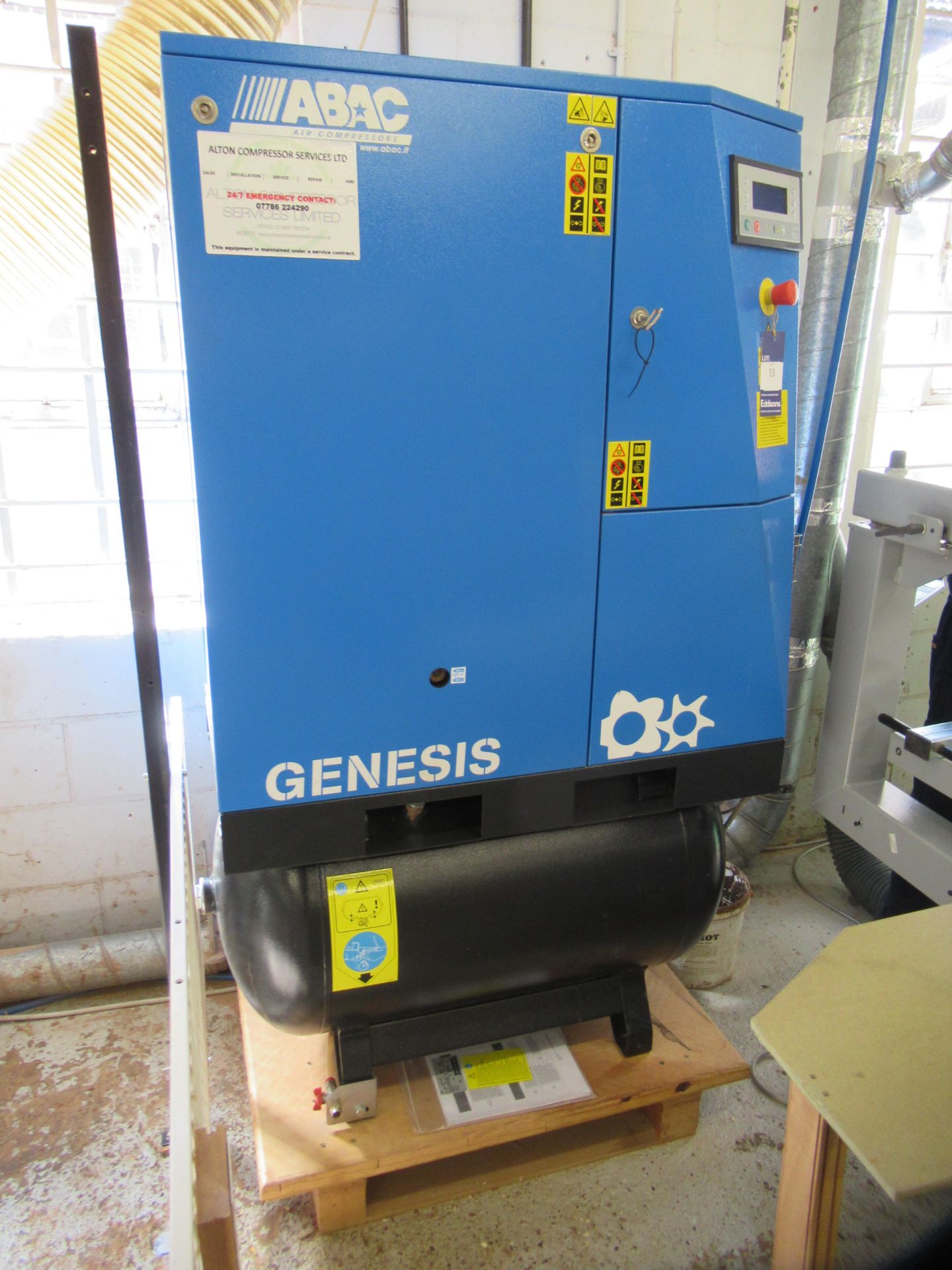 2012 ABAC type genesis 7.5Kw, 270 Litre, 3phase compressor, S/N CAI558488 - Image 2 of 5