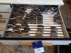 2 drawers of assorted profile cutters