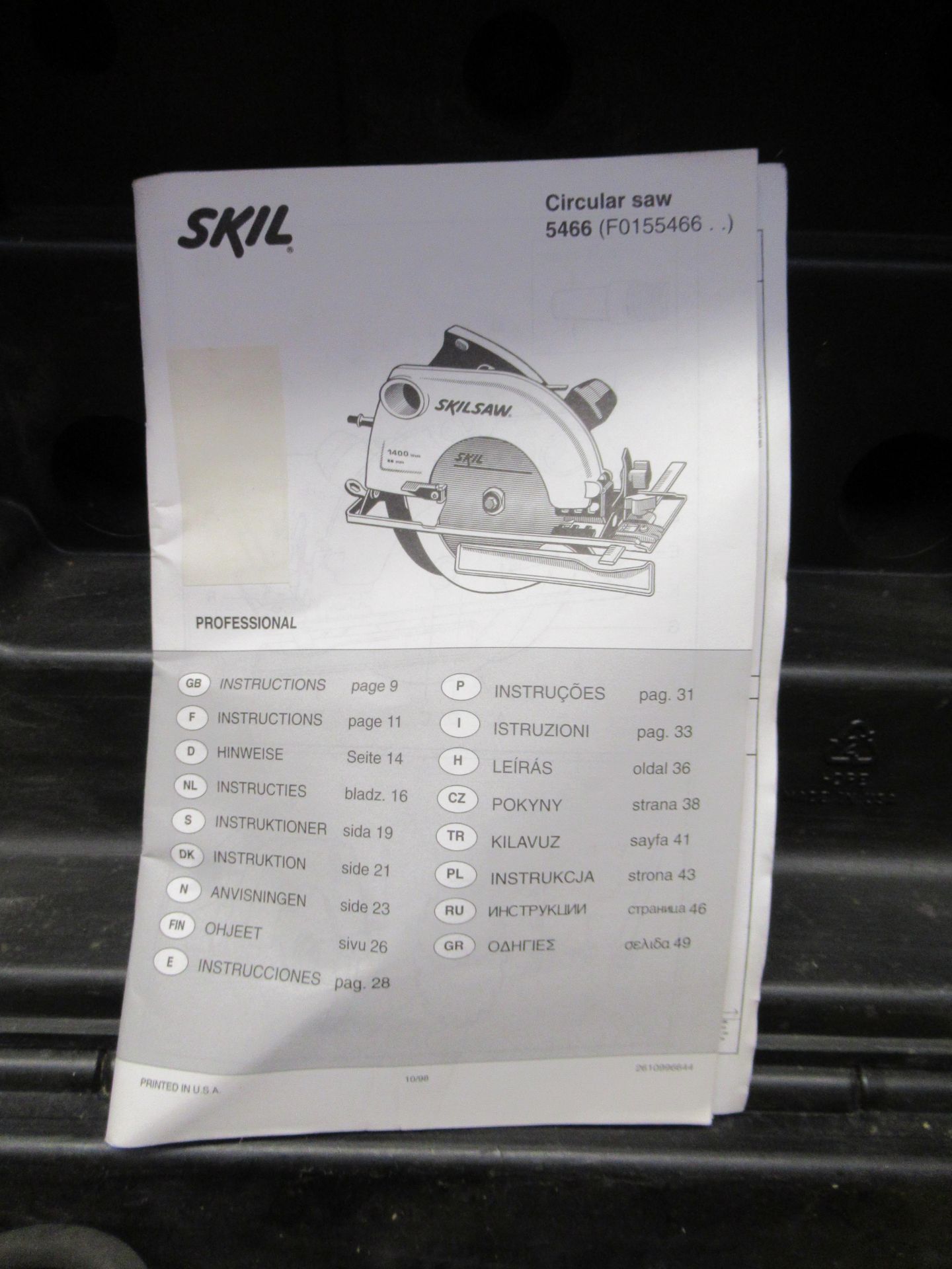 Skil circular saw 'classic' 66mm, 110V, in case - Image 4 of 4