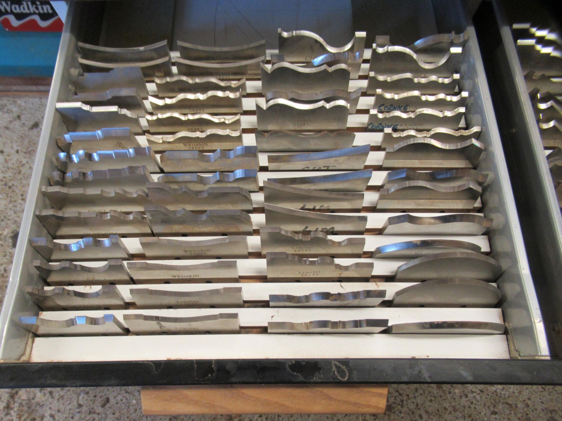 Two drawers of profile cutters and limiters. - Image 3 of 3