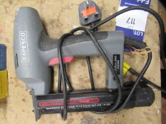 Rapesco model 191EL electric nailer/stapler C/W nails and staples
