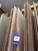 Qty of assorted timber sheets