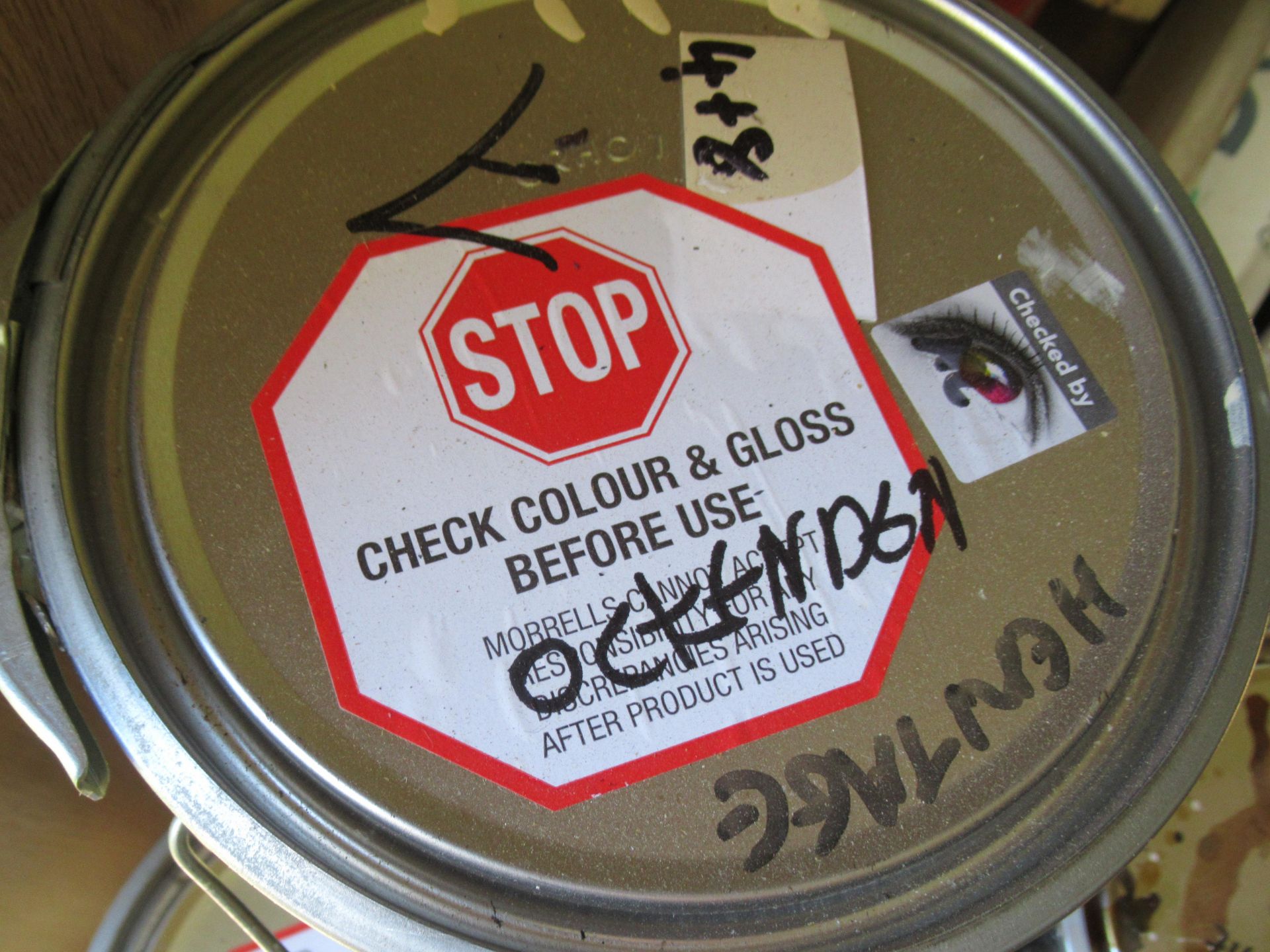 9x 5L Morrells assorted colour timber paint - Image 5 of 5