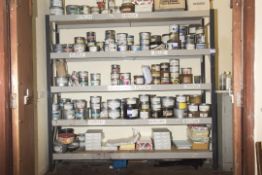 Large quantity of printing ink to racking (Racking not included)
