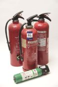 4x Fire Extinguishers