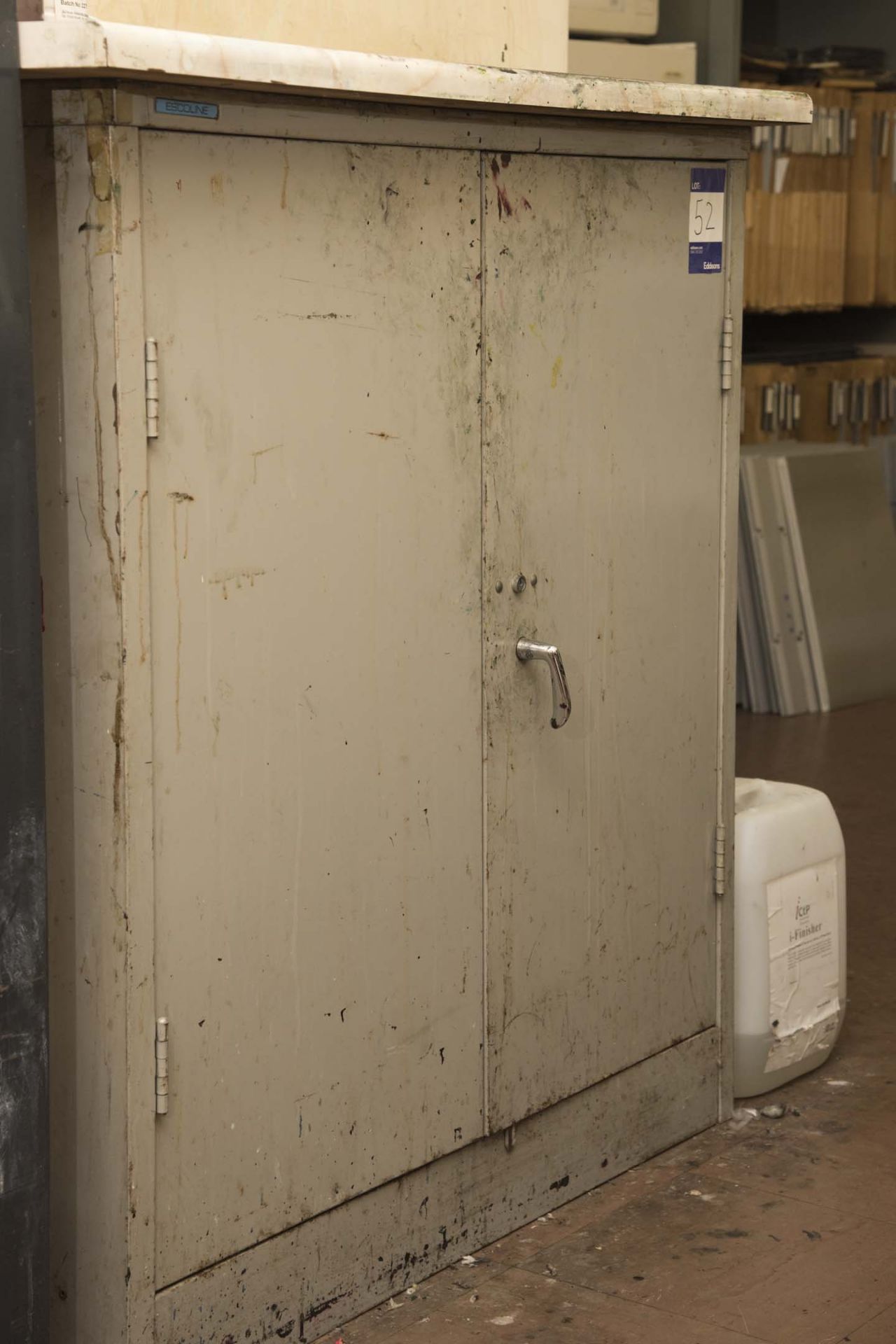 Chemical Storage metal cupboard