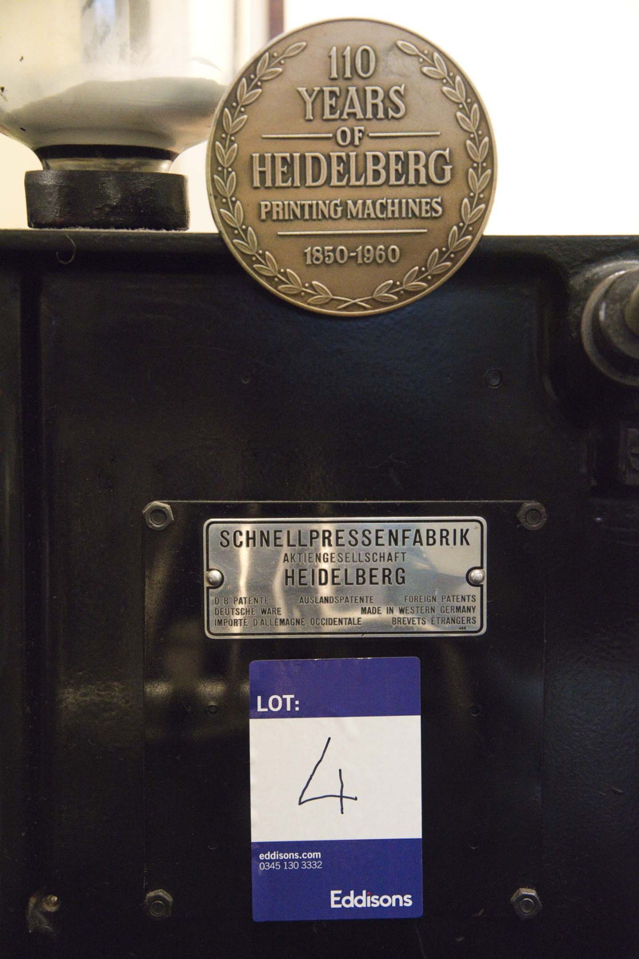 Heidelberg 10x15 platen Serial No. T 129 937 E. With 6 Formes - Image 3 of 4