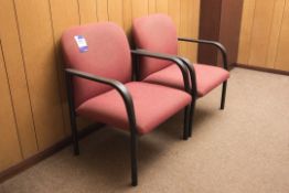 2 x Reception chairs