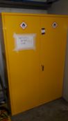 Steel Double Door Chemical Cabinet 1800 x 900 and Contents of Solvent Based Paint