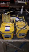 2 x 110v Transformers, Cable Reel and Floodlight