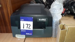 Go Dex G300 Thermal Bar Code Printer with small qu