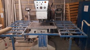 RBB DiBrazzi 1065 Drilling Machine with Rise and Fall Table and Cabinet and Contents of Tooling (
