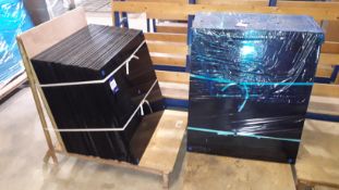 2 x Stillages and Contents of Glass Cooker Splash Backs (1 Stillage Approx 750 x 750mm and 1