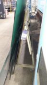 Steel A Frame Glass Trolley 1500mm