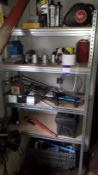 Two Racks & Contents of Various Hand Tools & Consumables