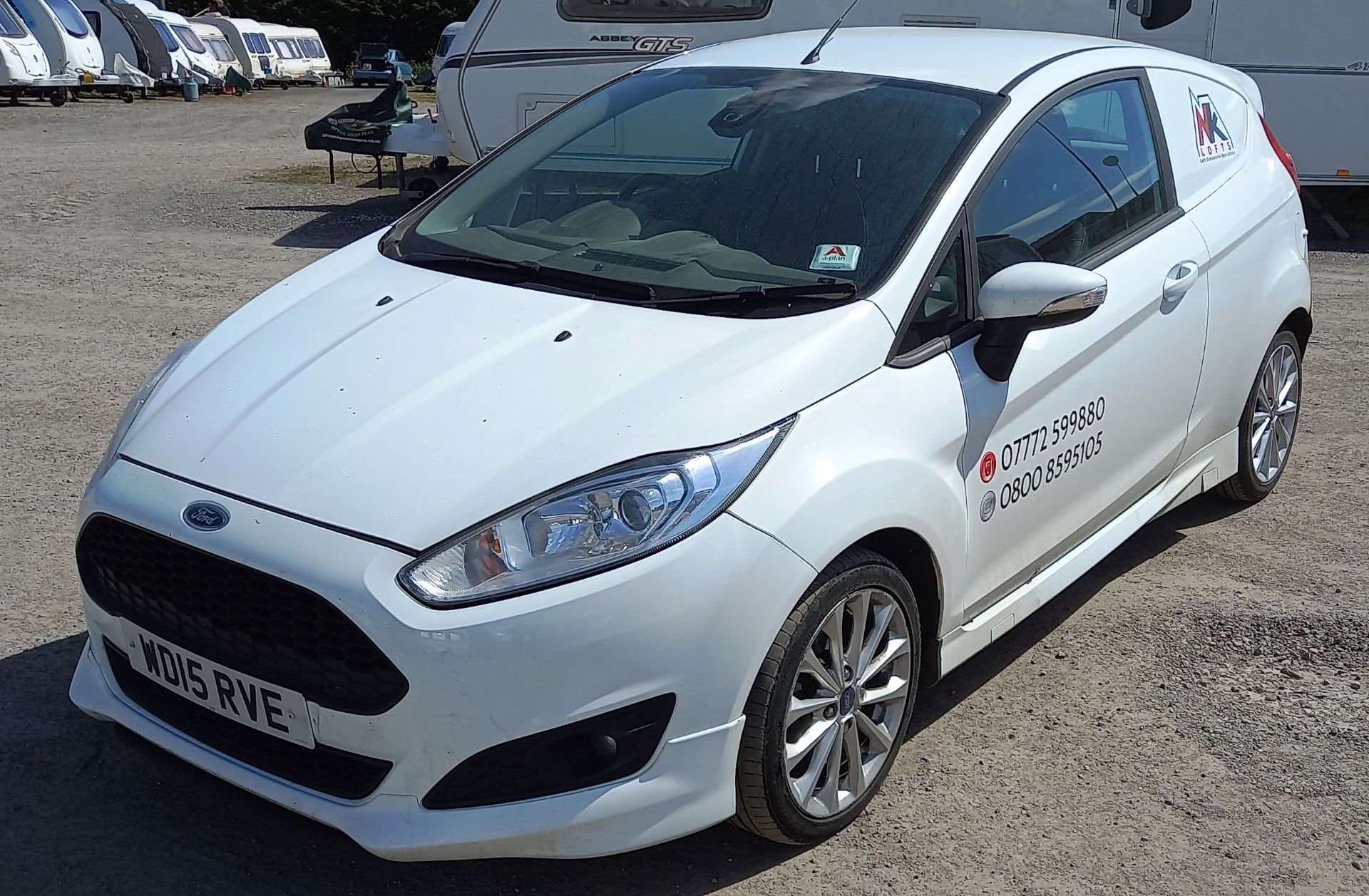 Ford Fiesta 1.5TDCi Sport Van, registration WD15 R