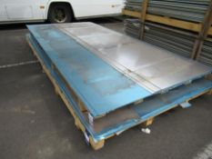Quantity of metal sheeting and offcuts of various lengths and widths (the max being 3000mm x