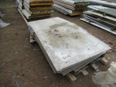 2x packs of cementitious boards and various cut offs