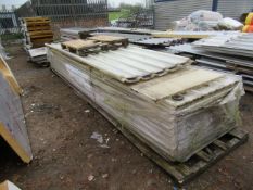 A large qty of various roof light sheets, lengths vary