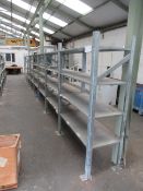 8x Bays of galvanised racking