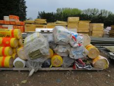 A pallet of insulation 