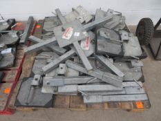 Mobile man anchor and accessories to pallet