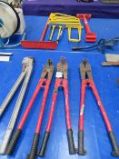 3 pairs of 20" pipe crimpers