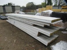 8x various composite panels. Together with a pallet of various other panel cut offs etc