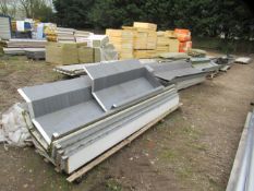 A mixed lot to include a large selection of industrial Shed guttering etc