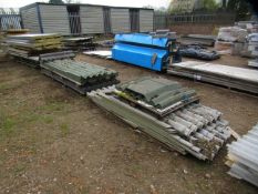 2x pallets of cementitious roofing sections