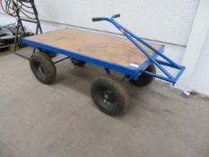 Articulated Pneumatic 4 wheeled cart