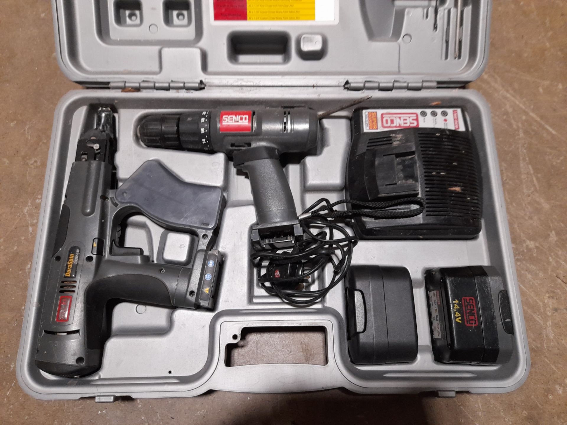 Senco DS202-14V drill driver, with case to include Senco drill, Senco duraspin, 2 x batteries and - Image 3 of 5